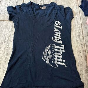 Long Trail Women’s VNeck Brewery TShirt Size Small